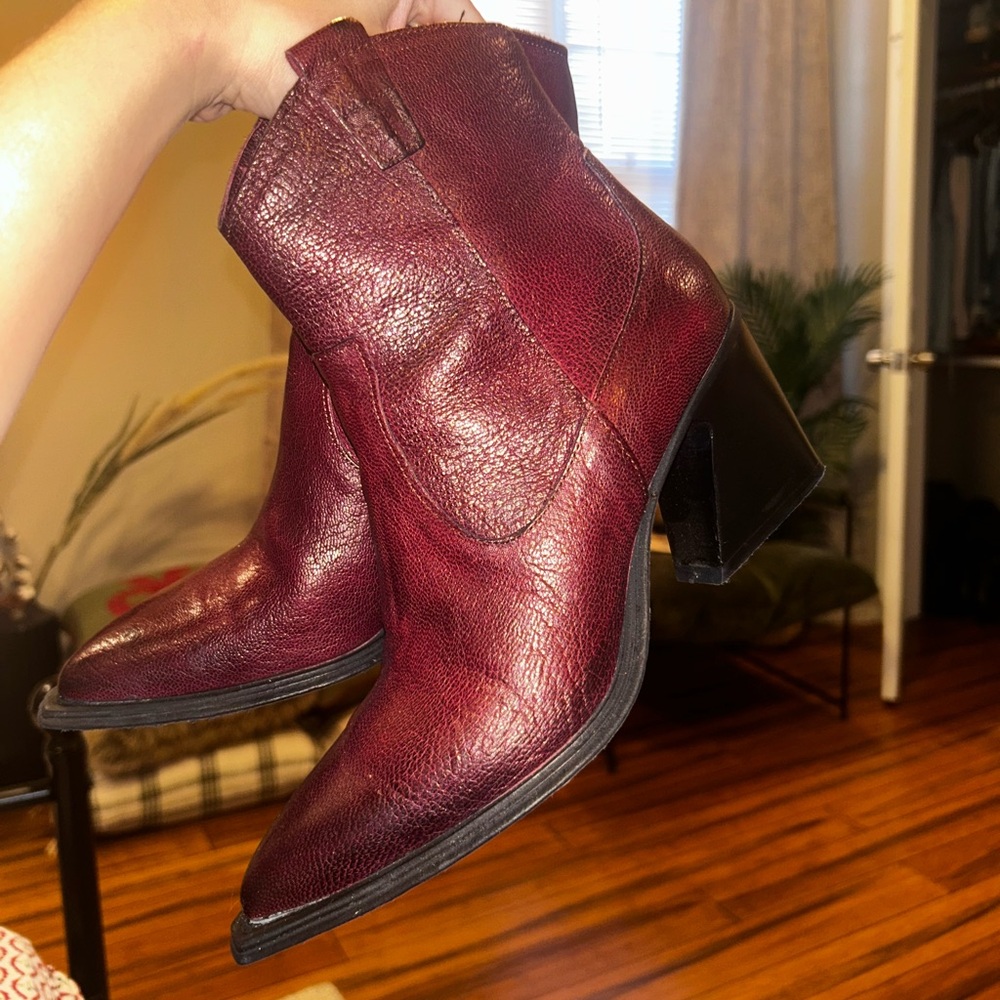 Italian Leather Ankle Boots